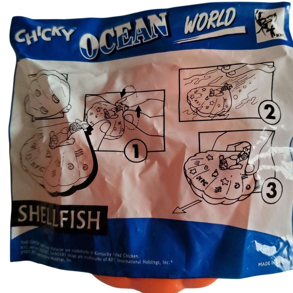 2001 KFC Chicky Ocean World Shellfish New in Package